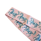 Hermes Twilly Freedom Horse Silk Pink Scarf — view 3