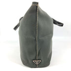 Prada Shoulder Bag Logo Gray Khaki — view 4