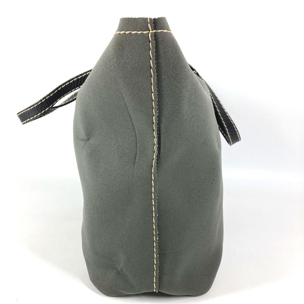 Prada Shoulder Bag Logo Gray Khaki — view 3