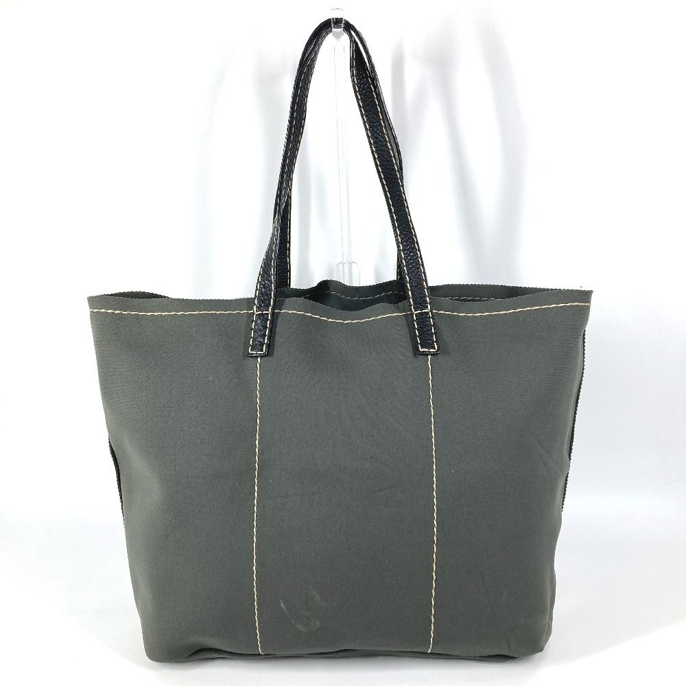 Prada Shoulder Bag Logo Gray Khaki — view 2