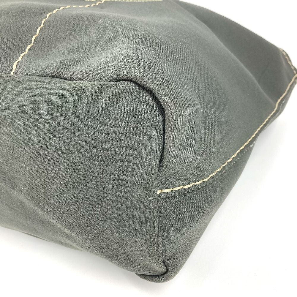Prada Shoulder Bag Logo Gray Khaki — view 6