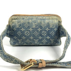 Louis Vuitton Waist Bag Monogram Denim Canvas Blue — view 2