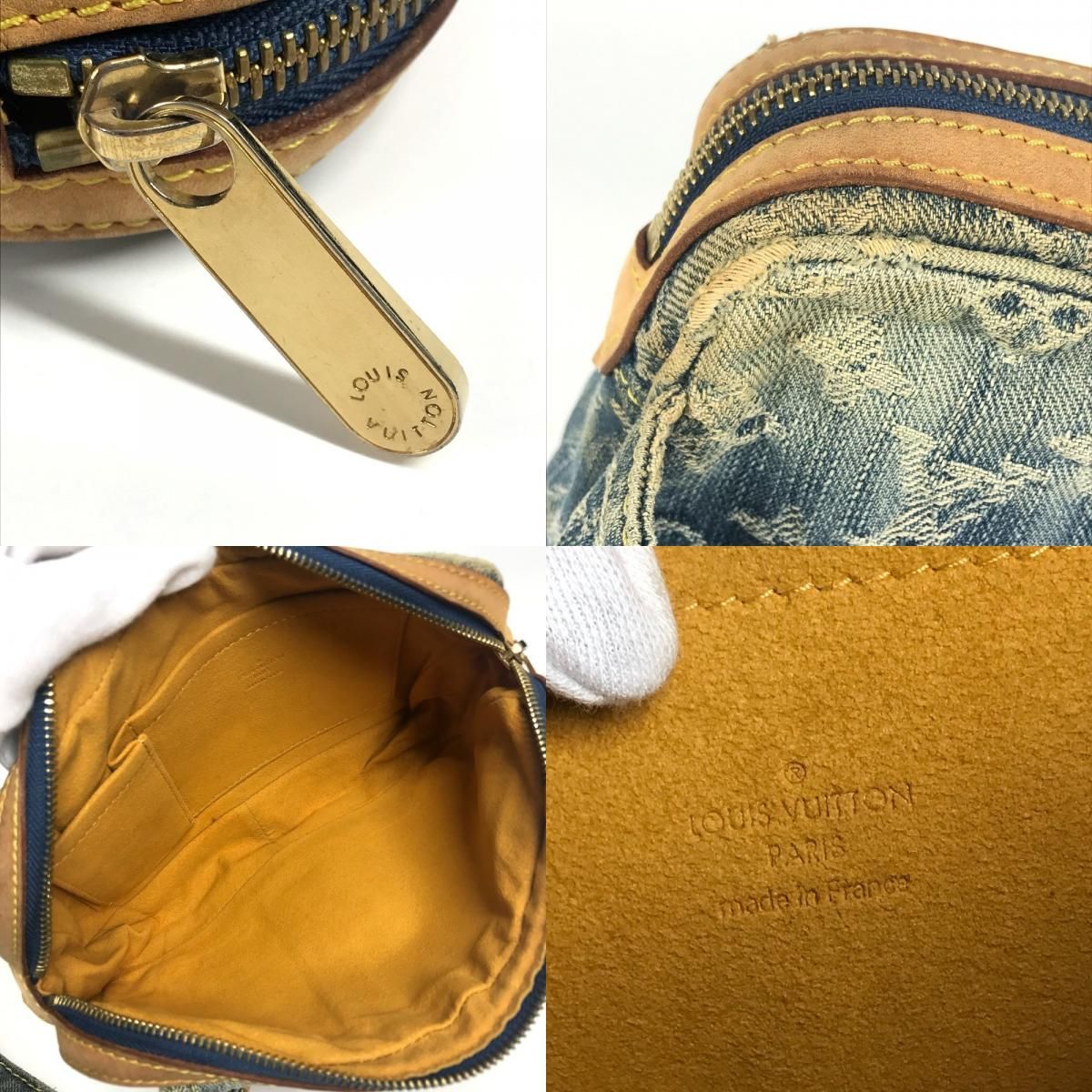 Louis Vuitton Waist Bag Monogram Denim Canvas Blue — view 8
