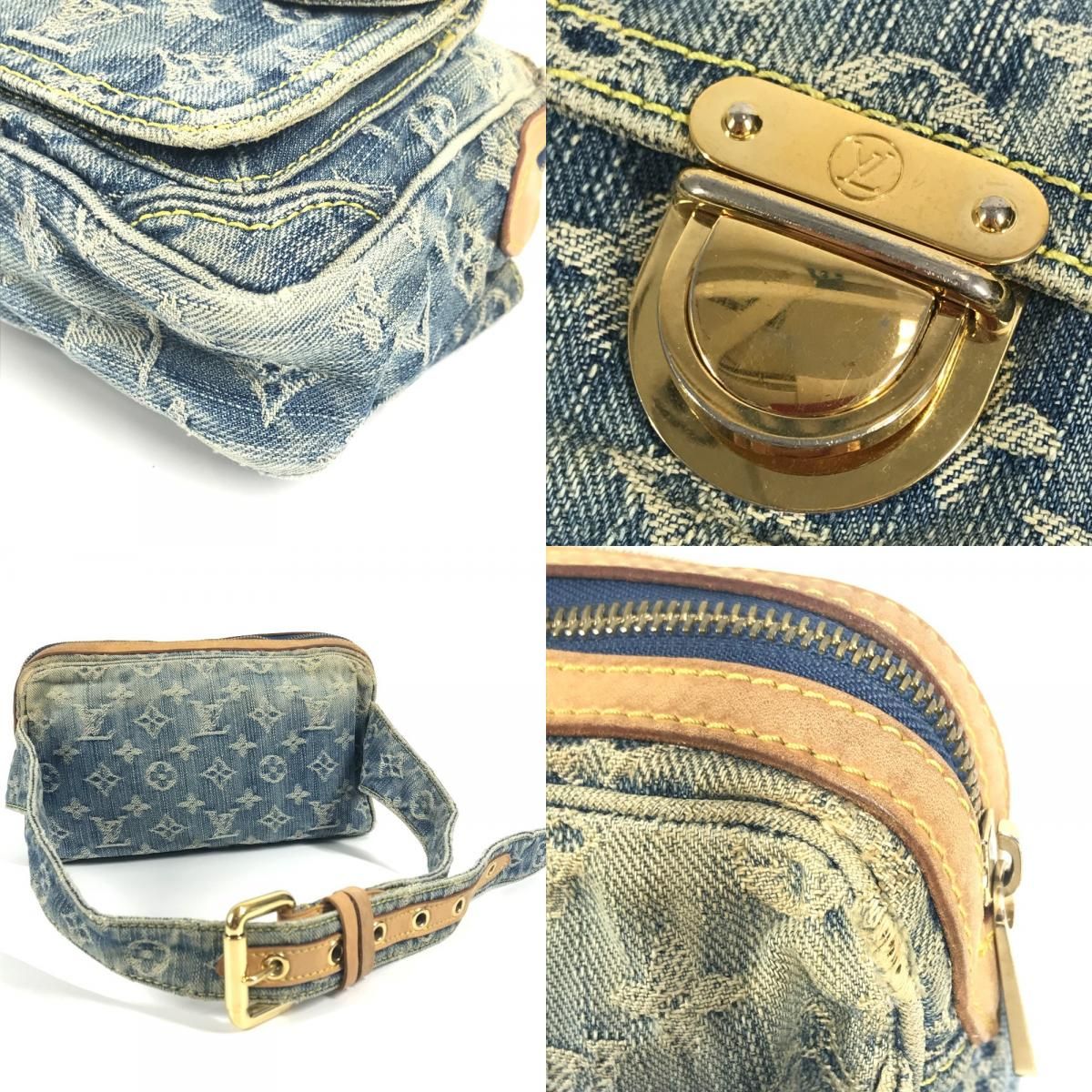 Louis Vuitton Waist Bag Monogram Denim Canvas Blue — view 7