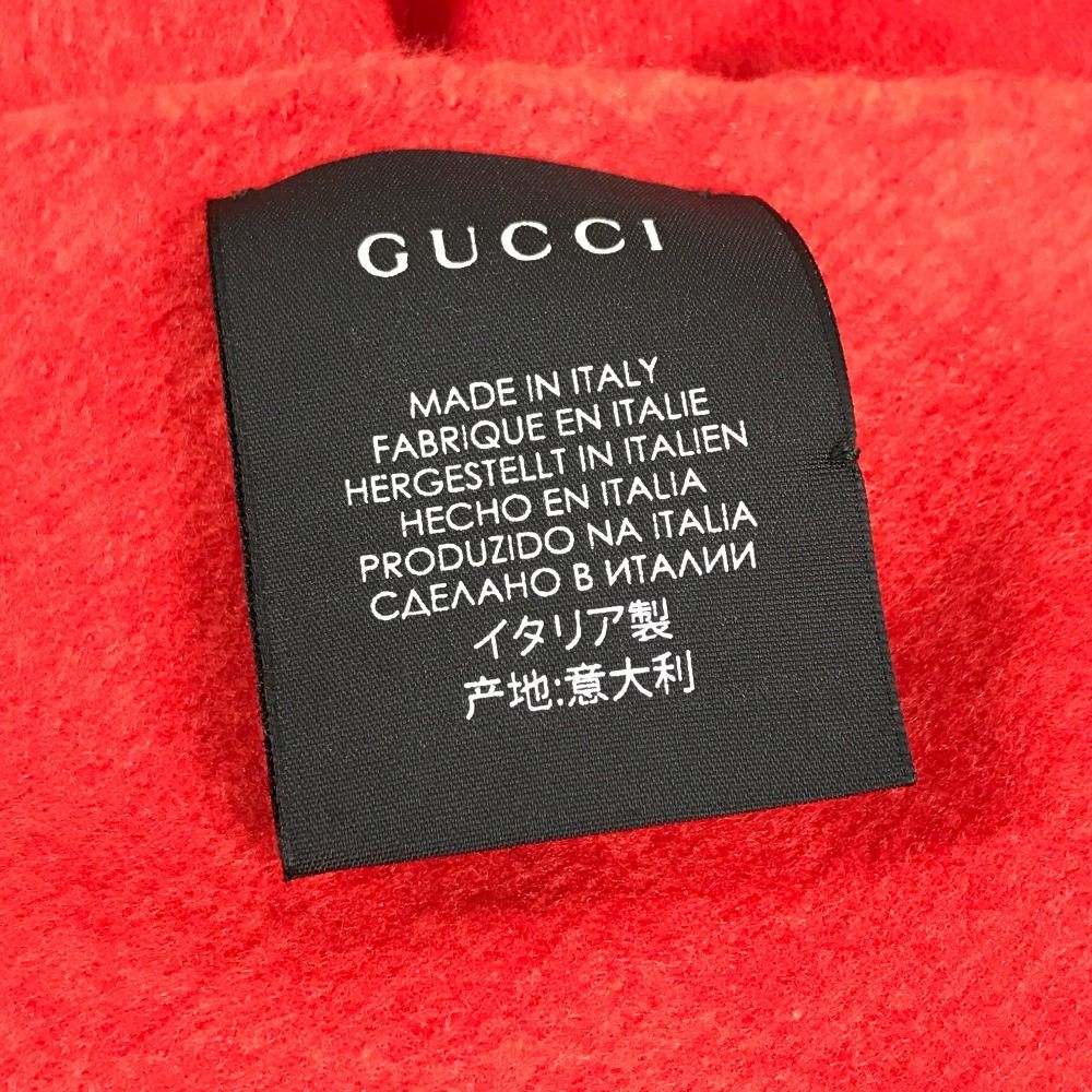 Gucci Scarf Bosco Cashmere Red — view 6