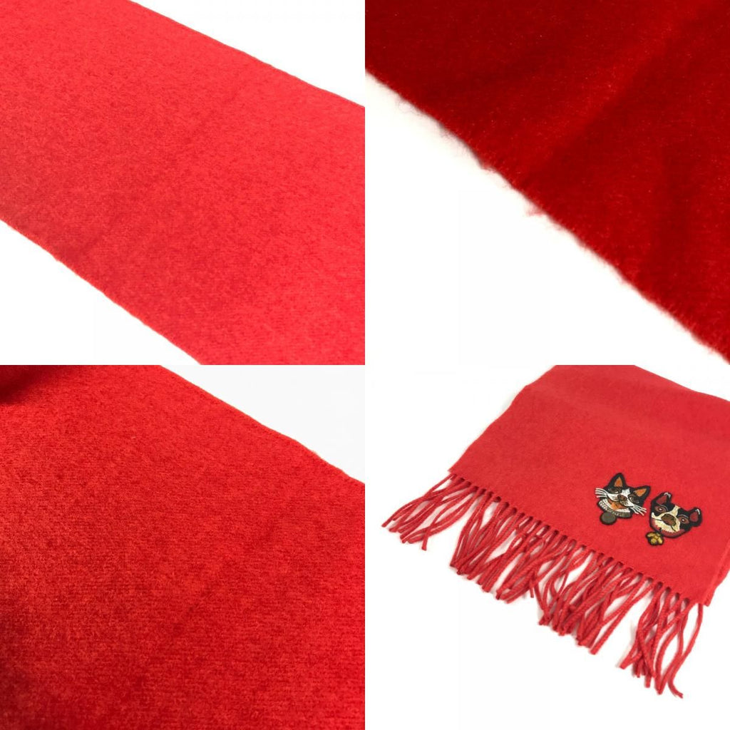 Gucci Scarf Bosco Cashmere Red — view 9