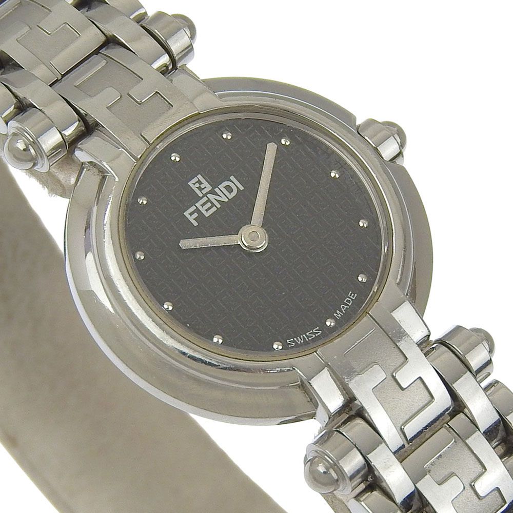 Fendi Orologi Stainless Steel Quartz Analog Display Black Dial Watch — view 3
