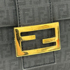 Fendi Zucchino Shoulder Bag Gray — view 7