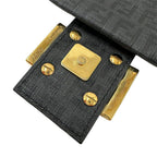 Fendi Zucchino Shoulder Bag Gray — view 9