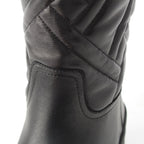 Hermes Leather Fuji Quilted Mosaic Long Boots Shoes Black 36 — view 8