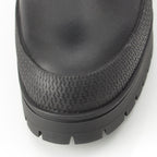 Hermes Leather Fuji Quilted Mosaic Long Boots Shoes Black 36 — view 9