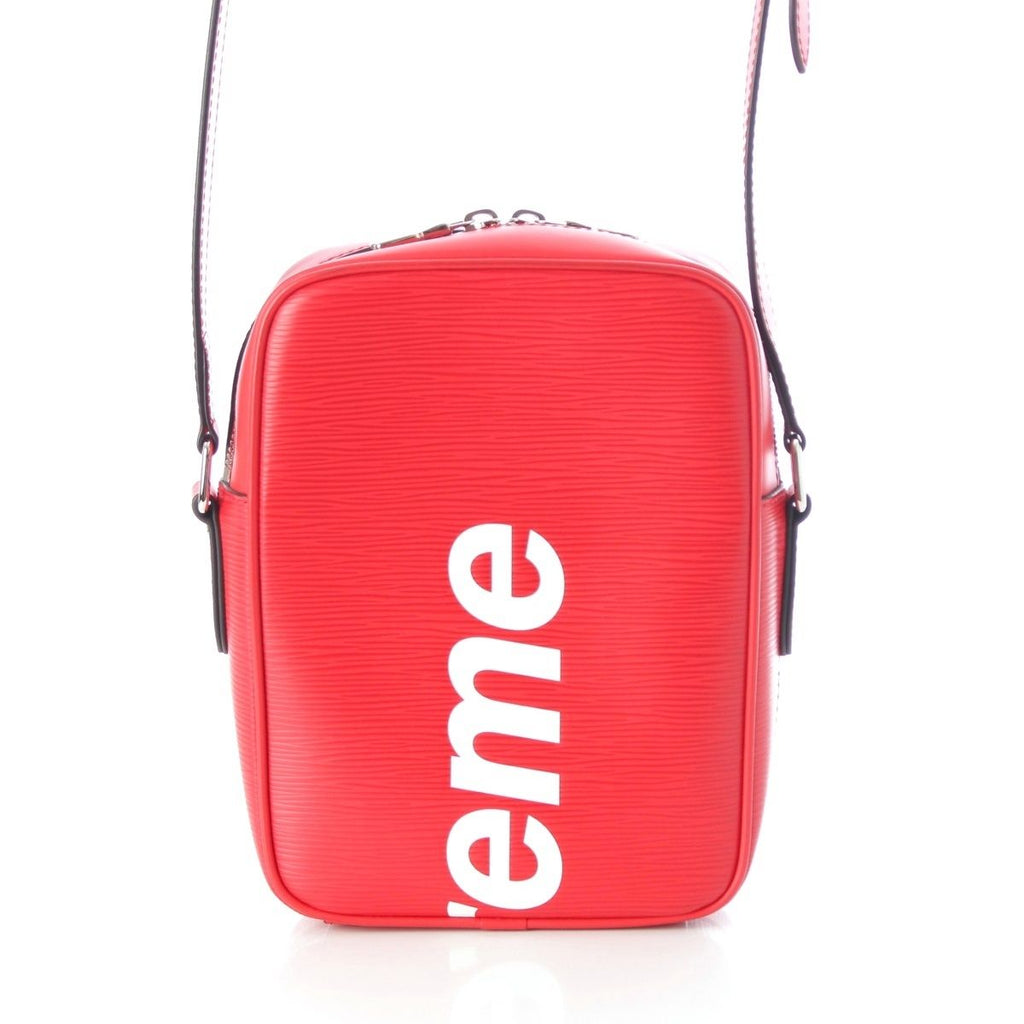 Louis Vuitton Supreme Danube PM Epi Logo Shoulder Bag Red — view 4