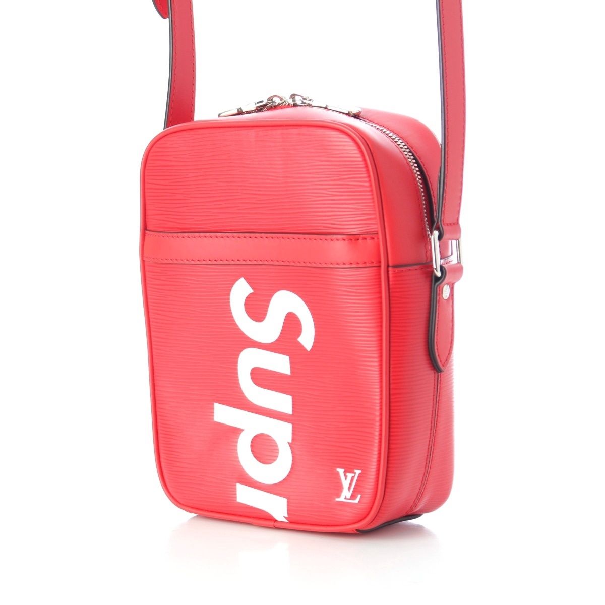 Louis Vuitton Supreme Danube PM Epi Logo Shoulder Bag Red — view 2