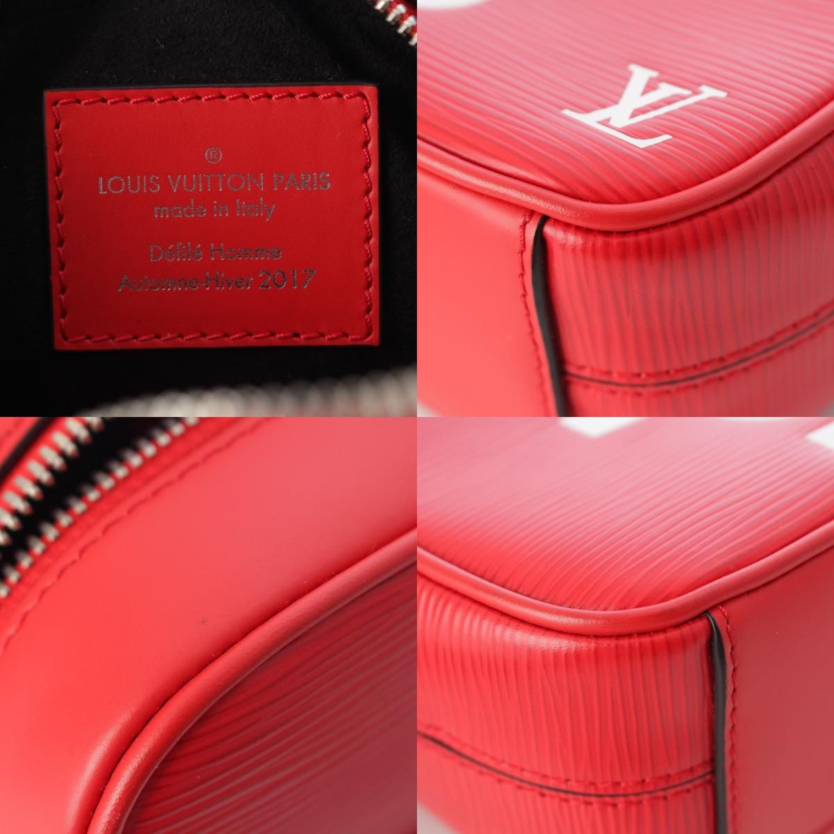 Louis Vuitton Supreme Danube PM Epi Logo Shoulder Bag Red — view 8