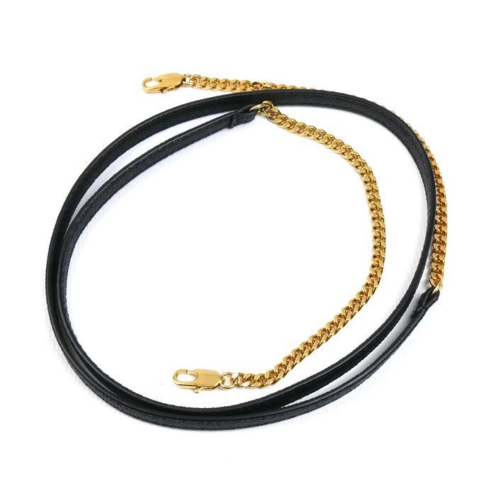 Saint Laurent Baby Leather Chain Shoulder Bag Black — view 7