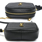 Saint Laurent Baby Leather Chain Shoulder Bag Black — view 3