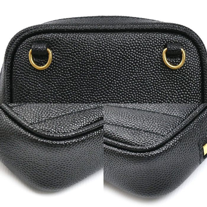 Saint Laurent Baby Leather Chain Shoulder Bag Black — view 5