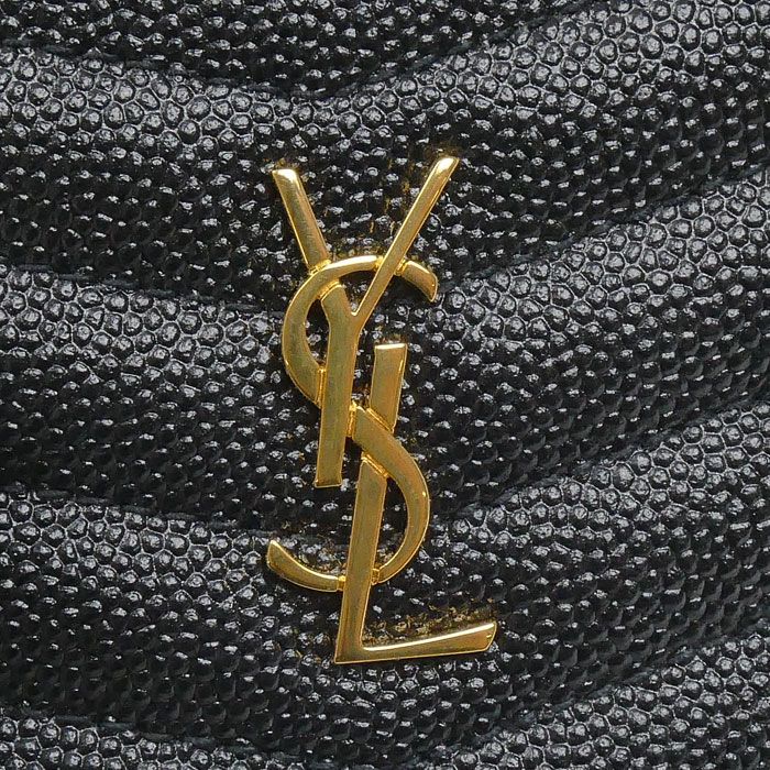Saint Laurent Baby Leather Chain Shoulder Bag Black — view 6