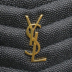 Saint Laurent Baby Leather Chain Shoulder Bag Black — view 6