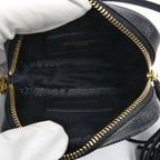Saint Laurent Baby Leather Chain Shoulder Bag Black — view 4