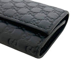 Gucci 6 Key Case Black Guccissima Line Leather Holder — view 7