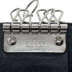 Gucci 6 Key Case Black Guccissima Line Leather Holder — view 4