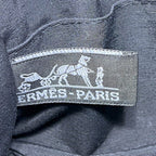 Hermes Pouch Deauville Black Cotton — view 6