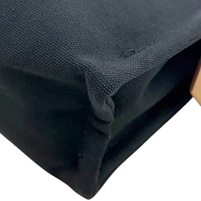 Hermes Pouch Deauville Black Cotton — view 8