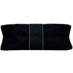 Hermes Pouch Deauville Black Cotton — view 4