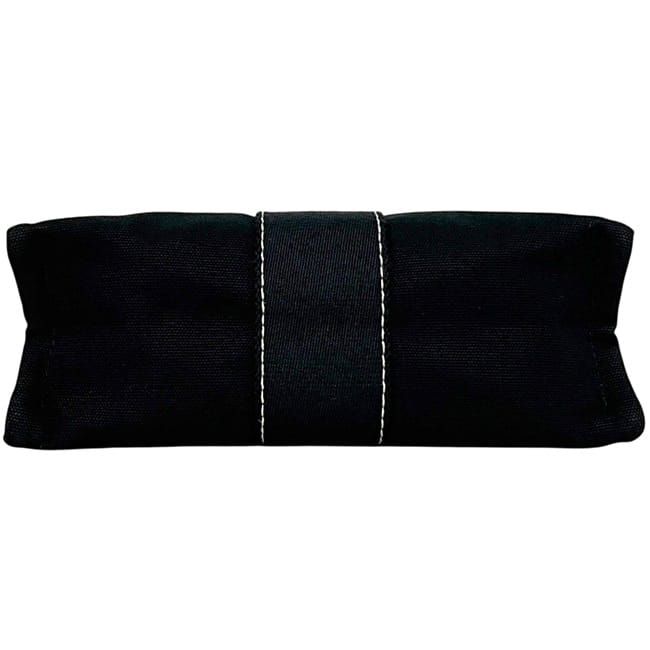 Hermes Pouch Deauville Black Cotton — view 4