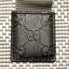 Gucci Tote White Beige Metallic Khaki Guccissima Line — view 7