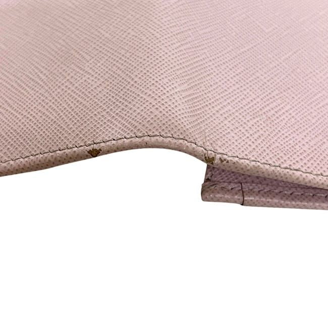 Prada Bifold Wallet Pink Saffiano — view 9