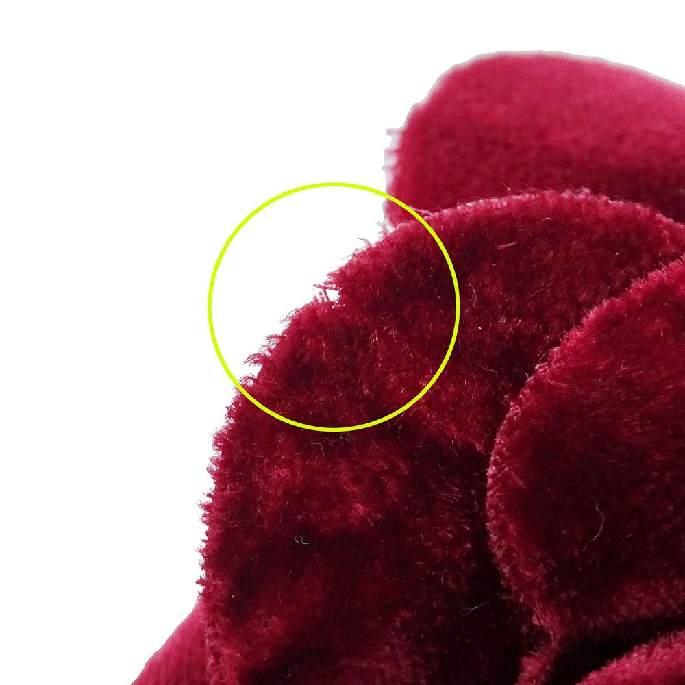 Chanel Brooch Camellia Velour Red Corsage — view 9