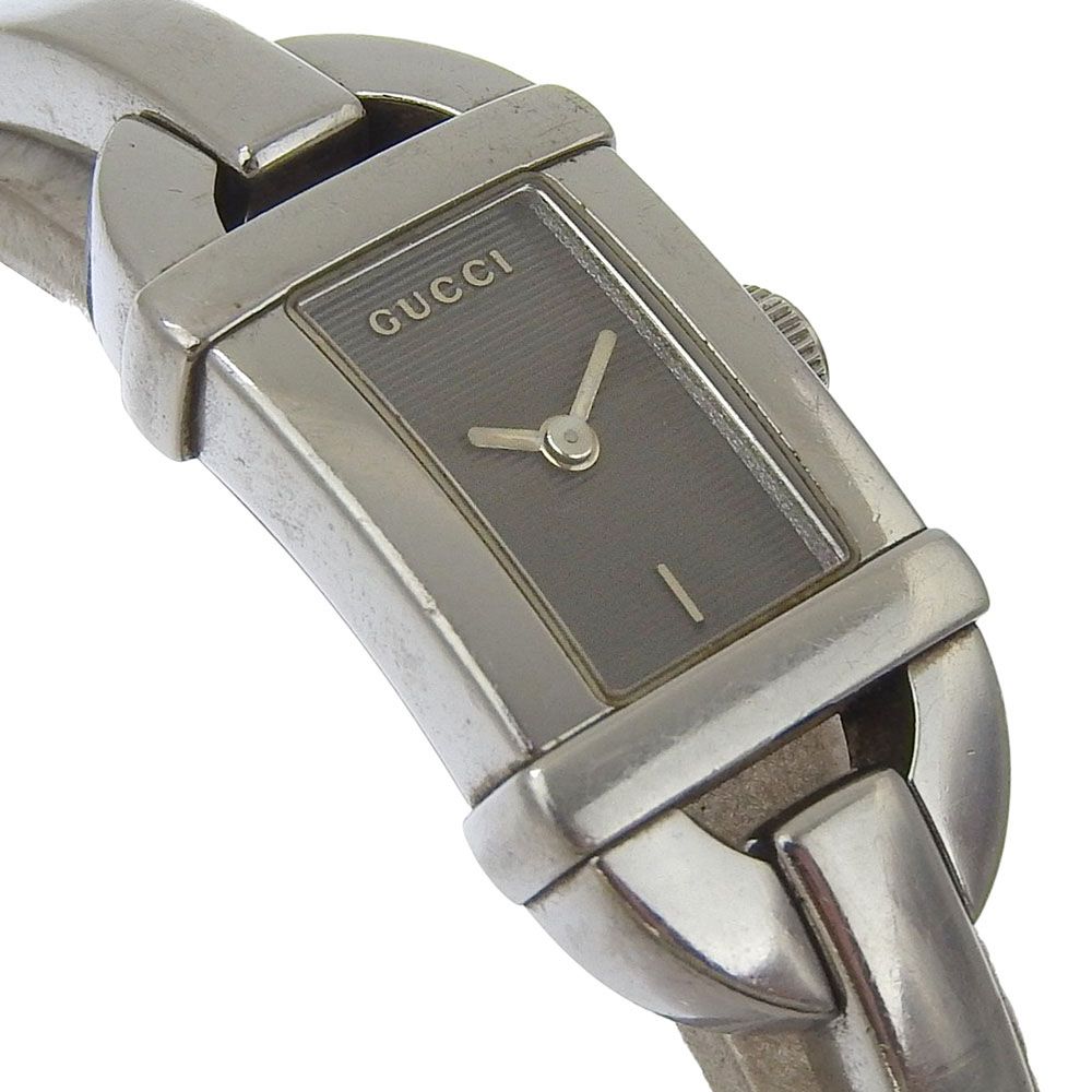 Gucci Stainless Steel Quartz Analog Display Black Dial Watch — view 3