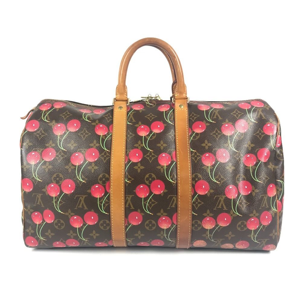 Louis Vuitton Boston Bag Keepall 45 Monogram Cherry Canvas — view 2