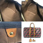 Louis Vuitton Boston Bag Keepall 45 Monogram Cherry Canvas — view 9