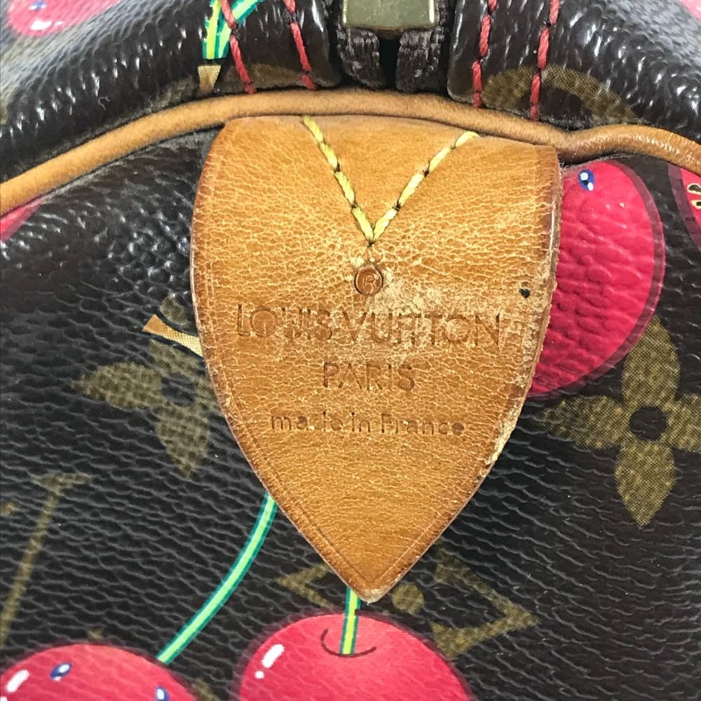 Louis Vuitton Boston Bag Keepall 45 Monogram Cherry Canvas — view 6