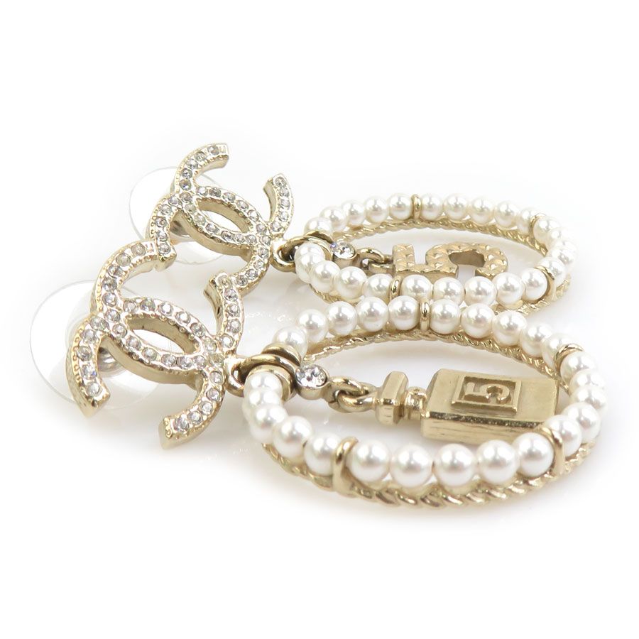 Chanel Earrings White — view 3