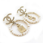 Chanel Earrings White — view 2