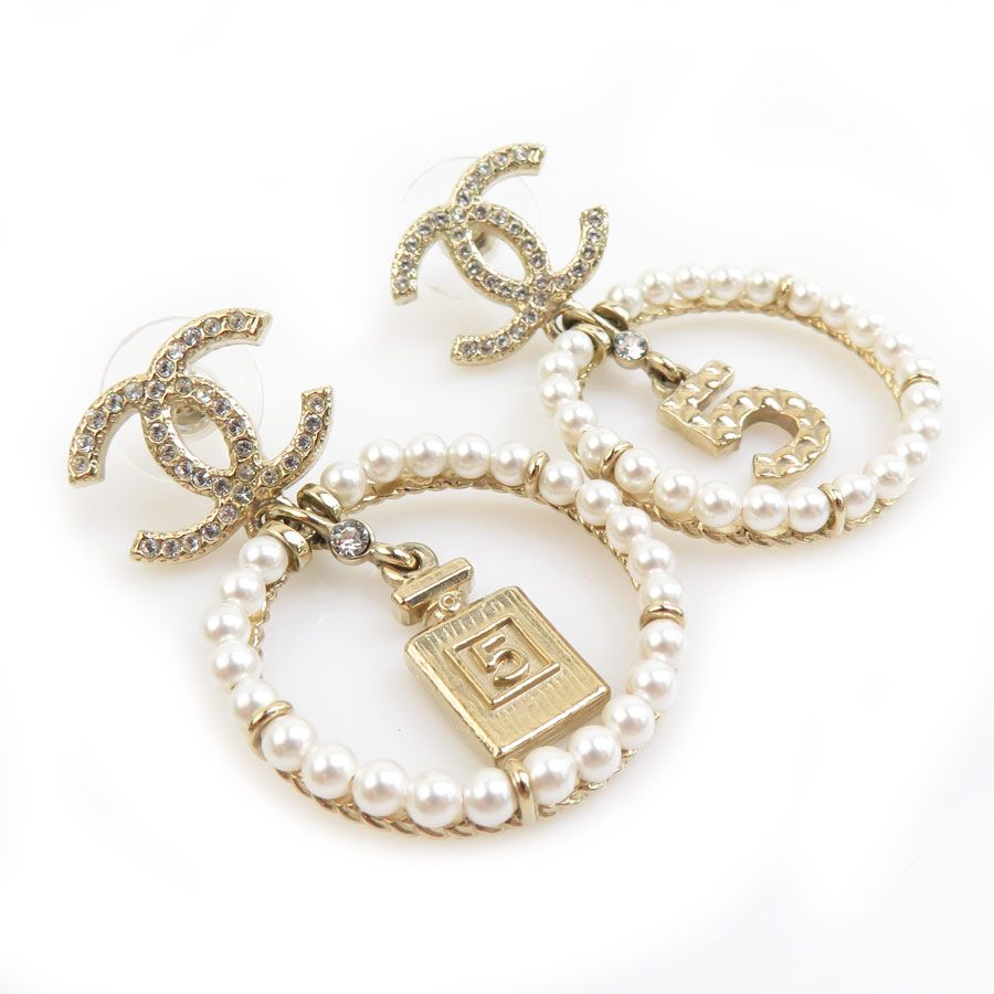 Chanel Earrings White — view 2