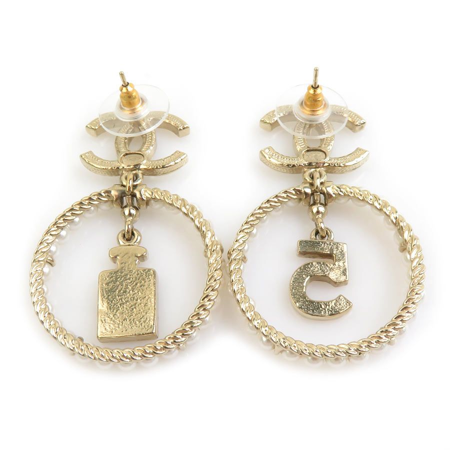 Chanel Earrings White — view 4