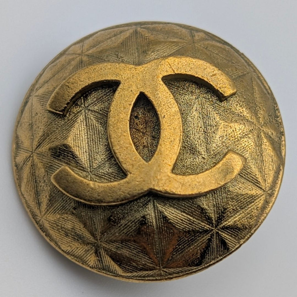 Chanel Earrings CC Logo Round Gold Vintage — view 3