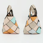 Loewe Woven Basket 2-Way Shoulder Bag Multicolor Gold — view 4