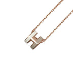 Hermes Necklace Mini Pop Lo Cover Bicolor System Beige White — view 2