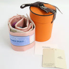 Hermes Twill in the Pocket Pink Multicolor Silk Scarf — view 6