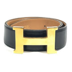 Hermes Belt Hhardware Big Logo Constance Leather Black — view 2