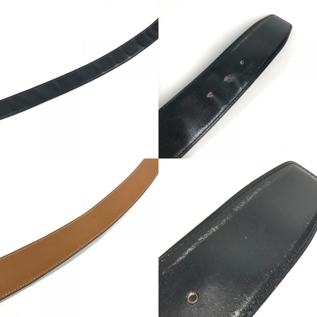 Hermes Belt Hhardware Big Logo Constance Leather Black — view 9