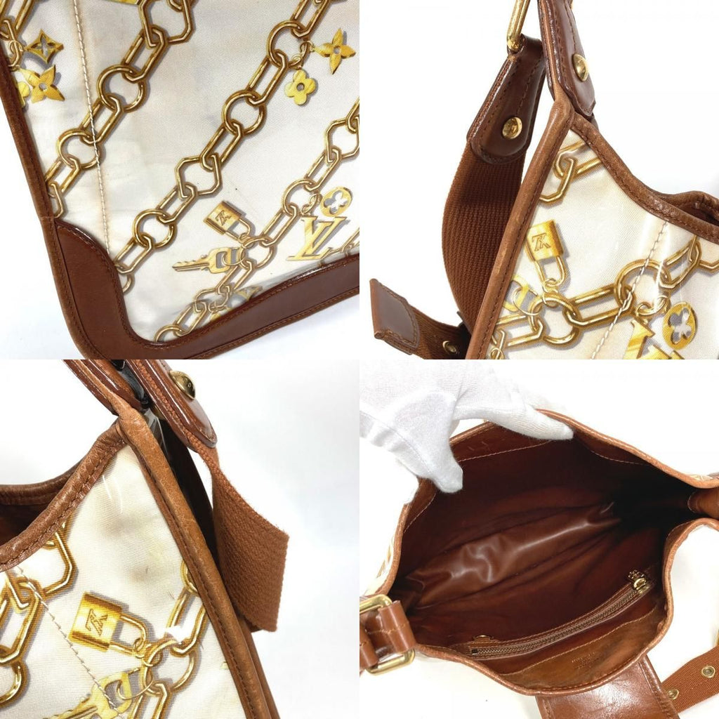 Louis Vuitton Shoulder Bag Musette Vinyl Leather White — view 8