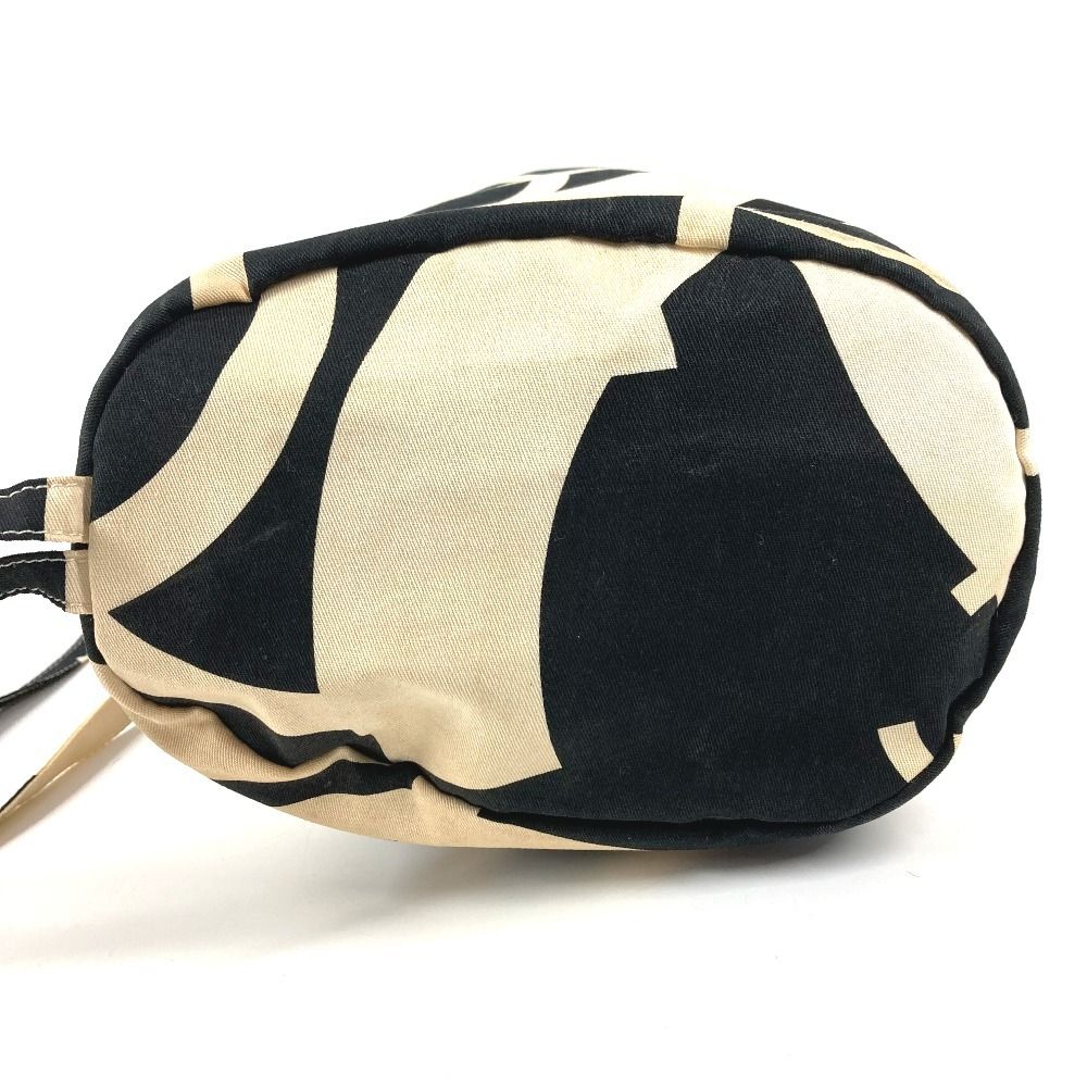 Chanel Shoulder Bag CC Logo Drawstring Cotton White — view 5