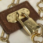 Louis Vuitton Shoulder Bag Pochette Vinyl Leather White — view 6